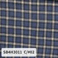 SB4H3011 有機巴厘紗精紡細布格紋[布料] 柴屋 更多照片