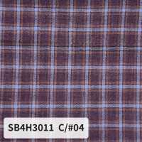 SB4H3011 有機巴厘紗精紡細布格紋[布料] 柴屋 更多照片