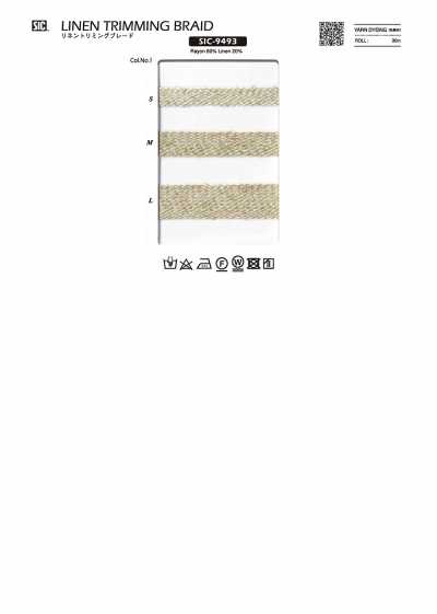 SIC-9493 麻裝飾花邊