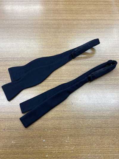 CAMT-1 羊絨材質手綁蝴蝶結領結 海軍藍