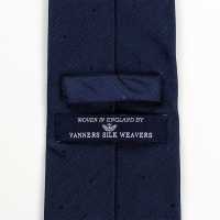 HVN-28 VANNERS 圓點丹寧布真絲領帶 深海軍藍[正裝配飾] 山本（EXCY） 更多照片