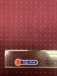 S-922 【特價】山梨藤吉田 100%真絲針圖案酒紅色[布料] 山本（EXCY） 更多照片