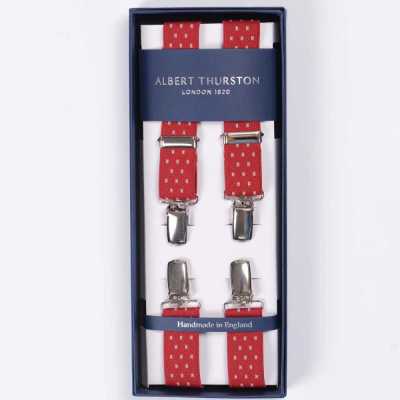 ATX-2447 Albert Thurston吊帶X 型夾子4 點 25 毫米鬆緊帶（鬆緊帶）[正裝配飾] ALBERT THURSTON 更多照片