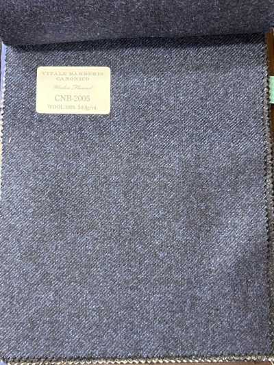 CNB2005 CANONICO（卡諾尼科） 經典款 羊毛法蘭絨 藍色 素色