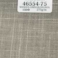 46554-75 25SSHERDREX [WOOL&LINEN] 羊毛與亞麻編織米色[面料] 國島株式會社 更多照片