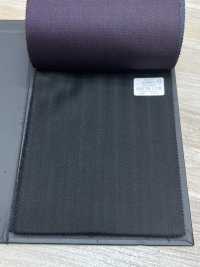 49578-17 25AW HERDREX [Silk & Wool]真絲與羊毛黑色陰影條紋[布料] 國島株式會社 更多照片