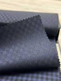 49457-38 25AW BEST SELECTION [Lustre] Luster Navy Checkered Shadow[布料] 國島株式會社 更多照片