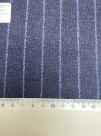 55CN5506 CANONICO 平紋針織精紡法蘭絨海軍藍白堊條紋[布料] 佳能 更多照片