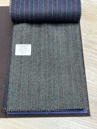 55CN5523 CANONICO 21μ MOULINE' SAXONY 灰色交替條紋[布料] 佳能 更多照片