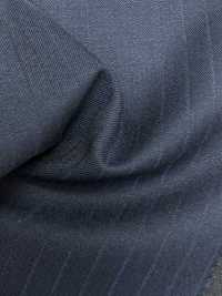 5MK0215 MIYUKI EVER WOOL 暗影條紋海軍藍[布料] 美雪毛紡廠 更多照片