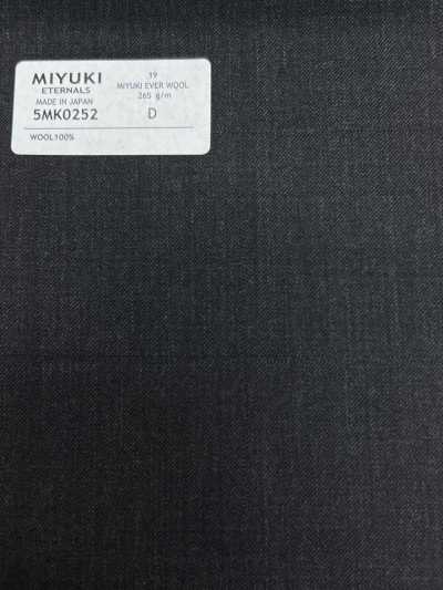 5MK0252 MIYUKI EVER WOOL 陰影窗格 深炭灰