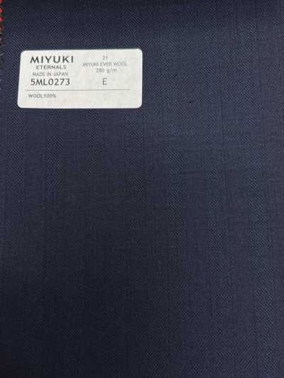 5ML0273 MIYUKI EVER WOOL 人字紋 海軍藍
