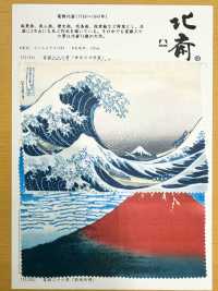 TPS3002 葛飾北齋印花里料重複圖案[裡料] 更多照片