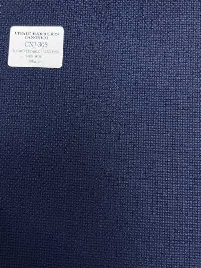CNJ303 CANONICO(卡諾尼科) 經典款 21μ MONTECARLO 夾克布 hopsack 海軍藍 素色