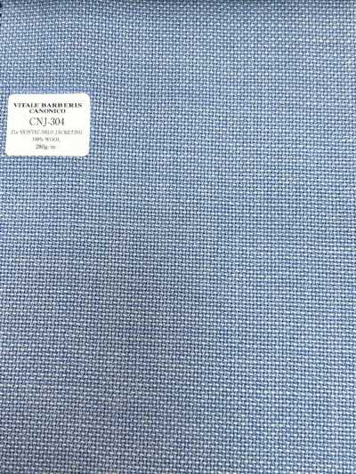 CNJ304 CANONICO(卡諾尼科) 常規 21μMONTECARLO 夾克面料 蜂巢織 藍色 素色