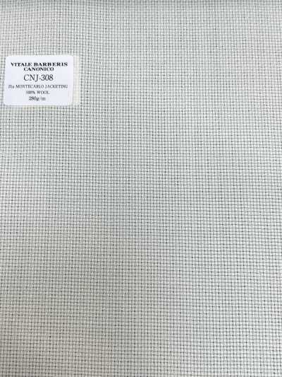 CNJ308 CANONICO(卡諾尼科) 經典 21μMONTECARLO JACKETING 巴拿馬織 象牙白 素色
