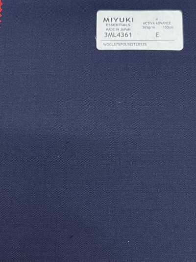 3ML4361 26SS 御幸布料 MIYUKI Essentials ACTIVA ADVANCE 海軍藍 素色