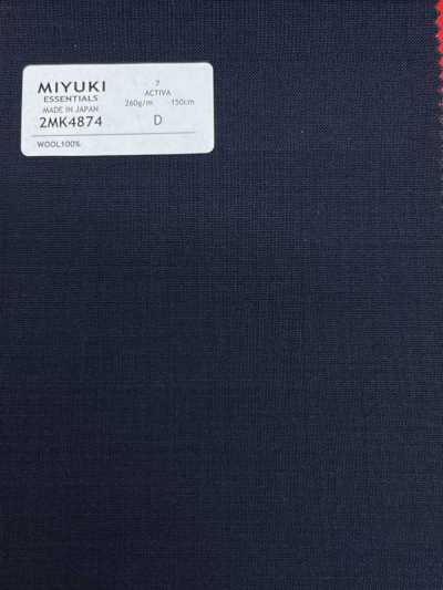 2MK4874 26SS 御幸布料 MIYUKI ESSENTIALS ACTIVA 藏青 素色