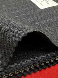 2MK4421 26SS Miyuki布料MIYUKI ESSENTIALS ACTIVA 炭灰色條紋 美雪毛紡廠 更多照片