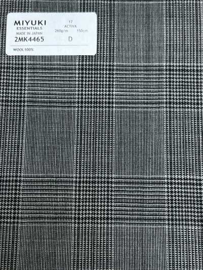 2MK4465 26SS 御幸布料 MIYUKI ESSENTIALS ACTIVA 中灰色 格紋