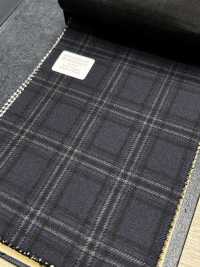 M02045-3 KUNISHIMA1850 獨家系列【SOMO CASHMERE 100%】海軍藍3D格紋[布料] 國島株式會社 更多照片