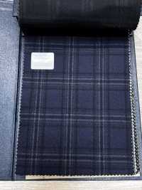 M02045-3 KUNISHIMA1850 獨家系列【SOMO CASHMERE 100%】海軍藍3D格紋[布料] 國島株式會社 更多照片