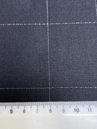 LA5531-BK 經典款 日本製 真絲亮絲羊毛彈力 格紋 黑色[布料] 細井商事株式會社 更多照片