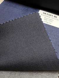 SK3501-BL 經典 日本產 絲毛彈力 藍色[布料] 細井商事株式會社 更多照片