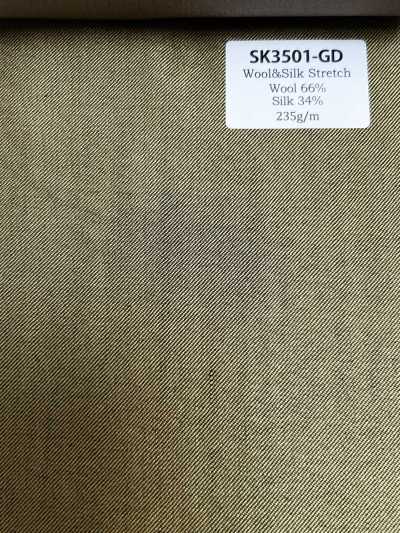 SK3501-GD 經典款 日本國產 絲毛彈力 金色