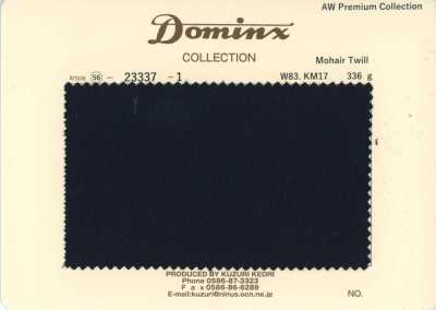 23337-1 經典款 馬海毛斜紋 DOMINX 高級系列 黑色