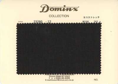 23280-12 經典 Pant Collection 橫向彈力 100%羊毛 DOMINX 高級系列 炭灰色