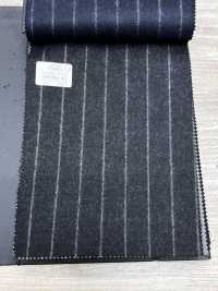 69582-41 26AW HERDREX【Tasmanian Flannel】真絲羊毛炭灰色條紋[布料] 國島株式會社 更多照片