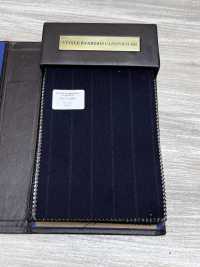 56CN5201 CANONICO(卡諾尼科) 原裝羊毛法蘭絨 深藏青/紅條紋[布料] 佳能 更多照片