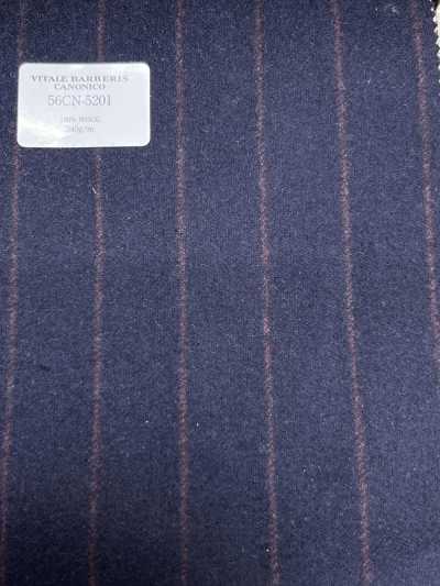 56CN5201 CANONICO(卡諾尼科) 原裝羊毛法蘭絨 深藏青/紅條紋