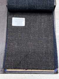 56CN5233 CANONICO（卡諾尼科）羊毛絲綢亞麻花式西裝布料 棕/藍 窗格 佳能 更多照片