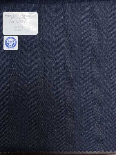 56CN5236 CANONICO（卡諾尼科）RWS TRADITIONAL WORSTED 21 海軍藍陰影條紋