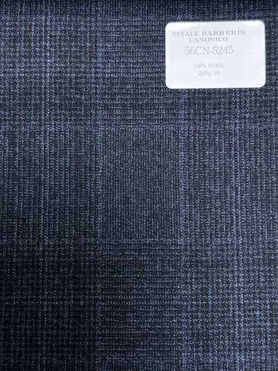 56CN5245 CANONICO(卡諾尼科) 磨毛熱帶呢 海軍藍 格倫格紋