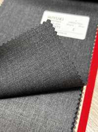 3ML4471 26AW 御幸面料 MIYUKI ESSENTIALS STRETCH TWILL 炭灰色 素色[布料] 美雪毛紡廠 更多照片