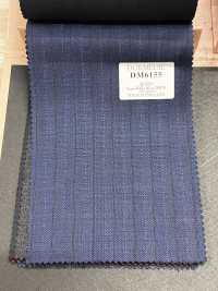 DM6155 DORMEUIL QUEEN Super100's 海軍藍×棕色 條紋[布料] 細井商事株式會社 其他圖片