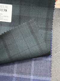 DM5138 DORMEUIL QUEEN Super100's 綠色格紋[布料] 細井商事株式會社 其他圖片