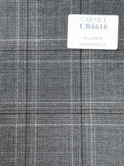 CR6616 CARNET 灰色×棕色 格紋