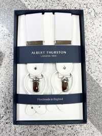 AT-WHITE Albert Thurston吊帶純色2way 型[正裝配飾] ALBERT THURSTON 更多照片