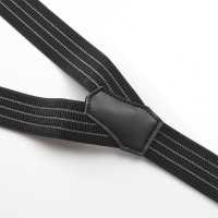 SR-203 日式吊帶吊帶式Y型條紋黑色[正裝配飾] 山本（EXCY） 更多照片