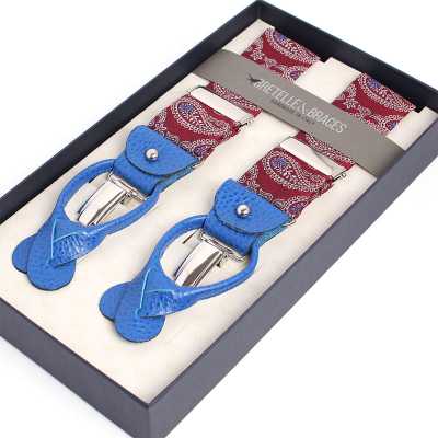 VAR-0119 BRETELLE&BRACES 佩斯利 絳紅色