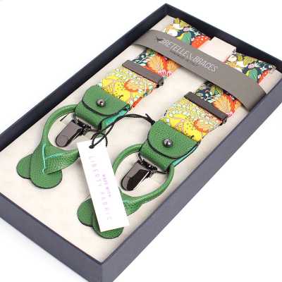 BRETELLE &amp; BRACES Liberty Print Green